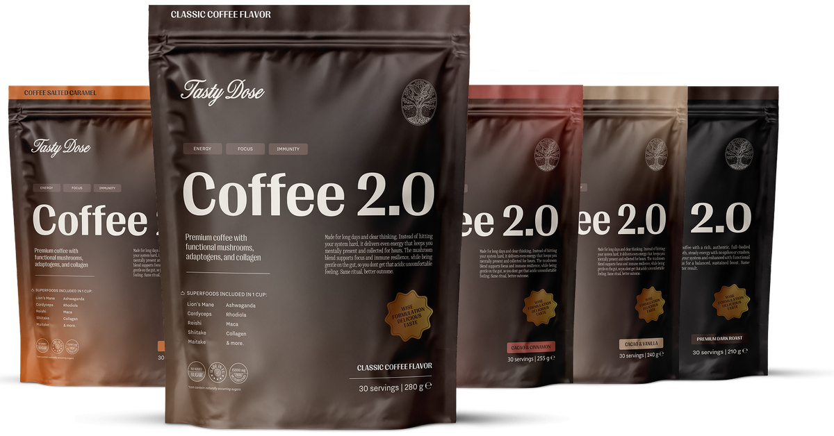 Coffee 2.0 – 7 Pilze | 7 Adaptogene | Kollagen