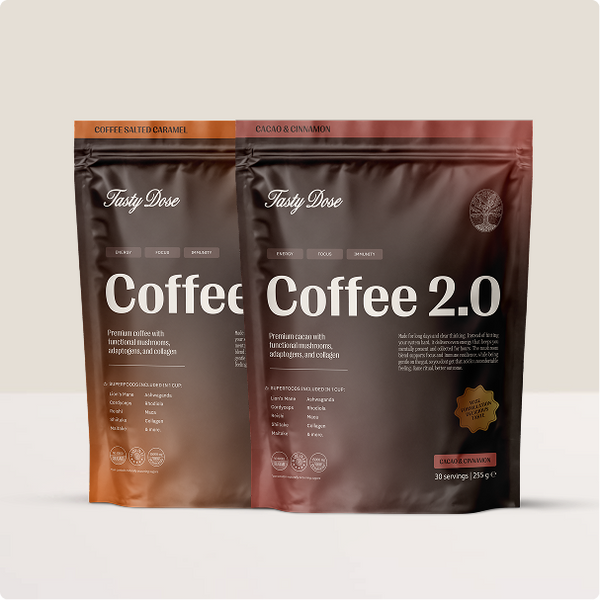 2x Coffee 2.0 (Kaffee & Gesalzenes Karamell + Kakao & Zimt)