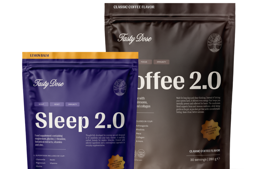 Sleep 2.0 and Coffee 2.0 bags