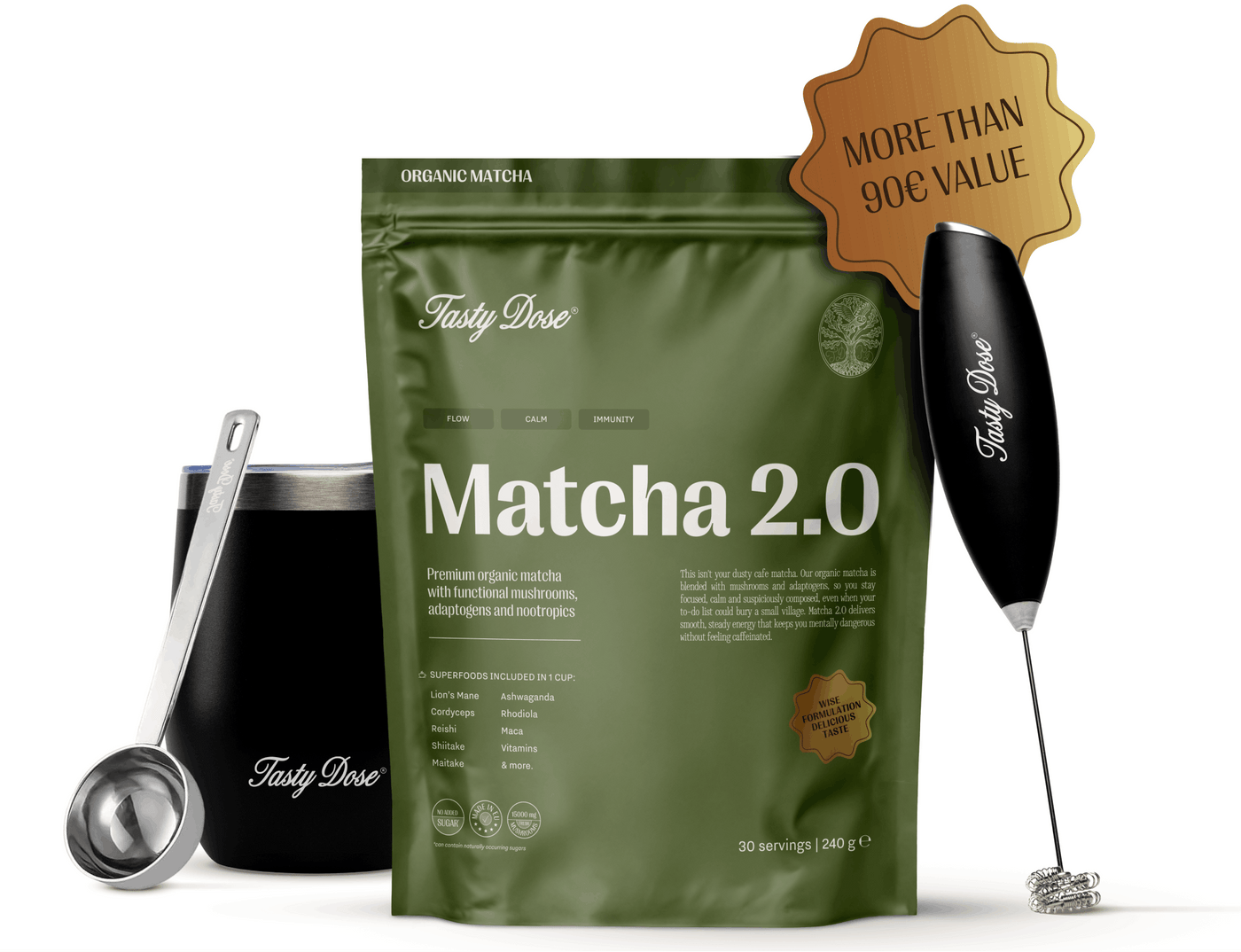 Matcha 2.0 Paket mit Geschenken